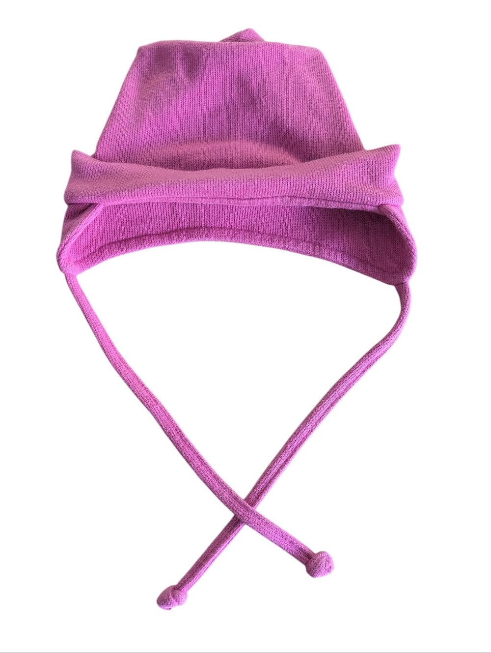 👉10/10$ Tag Kids Pink Knit Earflap Hat with Ties